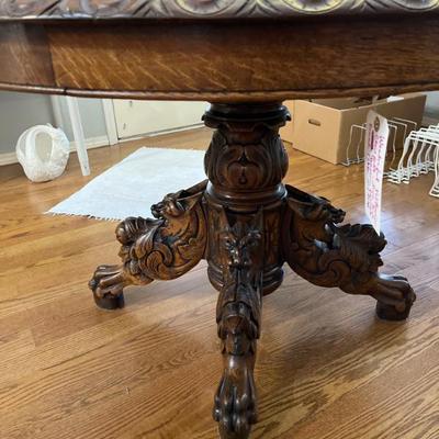 Sale Photo Thumbnail #56: Carved German table
