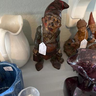 Sale Photo Thumbnail #54: Vintage cast iron gnome