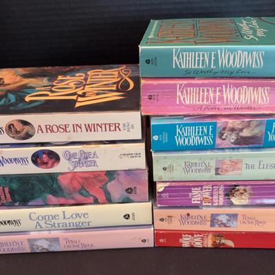 Kathleen E Woodiwiss Hardback & Paperback Novels - 12 Books