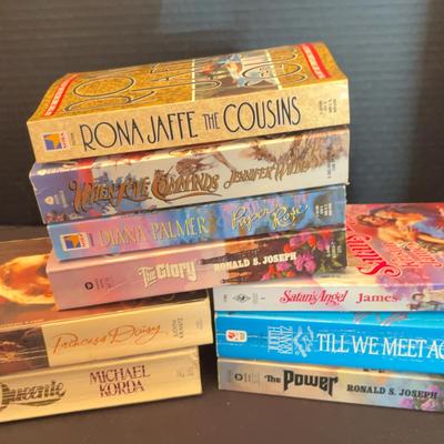 Romance Novel Paperbacks - 9 Books - Judith Krantiz, Ronald Joseph & More