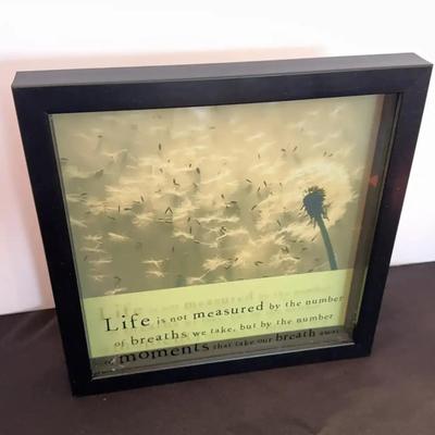 Life Lessons Of The Dandelion Inspirational Wall Decor Art Piece - Size 10x10