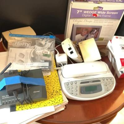 Office Supplies - Digital Picture Frame, LG 3D Glasses, Phone Clock Radio, Bostitch Pencil Sharpener