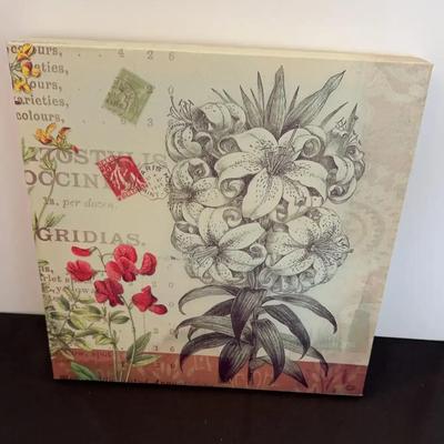 Canvas Tigridia Floral Botanical Theme Print 12x12 - Art for Any Room