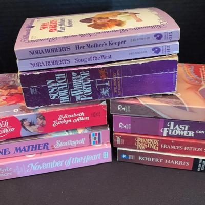 Romance Paperback Books - 10 Books - Nora Roberts, Con Sellers & More