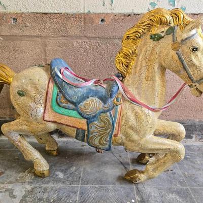 Vintage Plastic Carousel Horse 