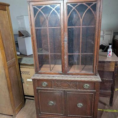 Vintage Mahogany China Cabinet