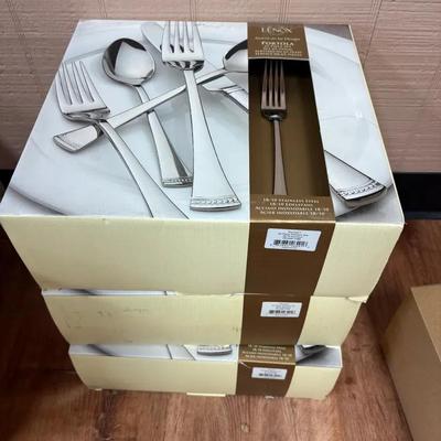 Lenox Portola Stainless Steel Flatware 3 NIB