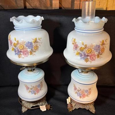 Pair Of “Gone With The Wind” Parlor Lamps