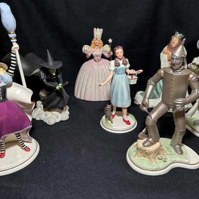 Group Of 7 Lenox Porcelain Wizard Of Oz Figures 