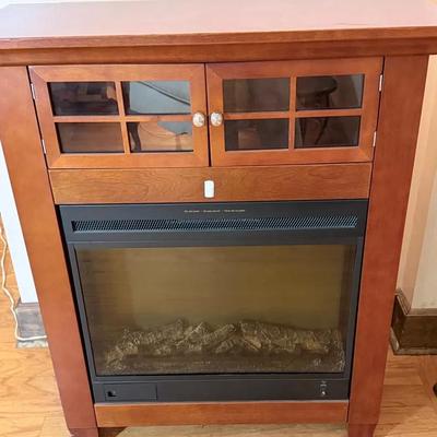 Mid Century Modern Electric Fireplace 