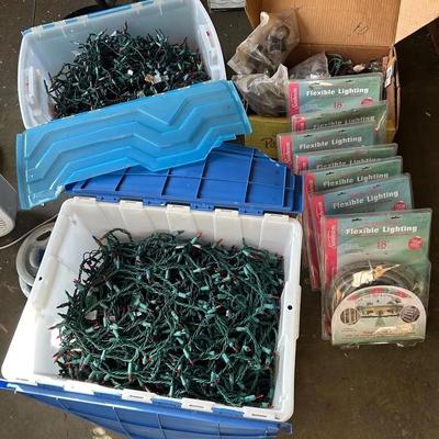 Large Lot Of Christmas Lights 