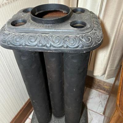Antique Cast Iron Gas Parlor Stove 