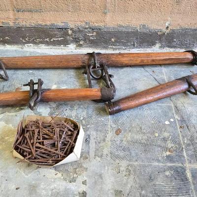 Antique Horse Yoke & Handmade Nails