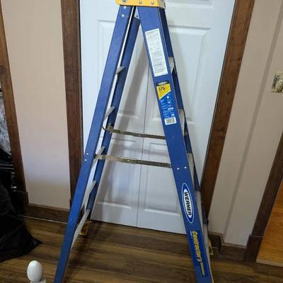 6' Werner Fiberglass Frame Step Ladder