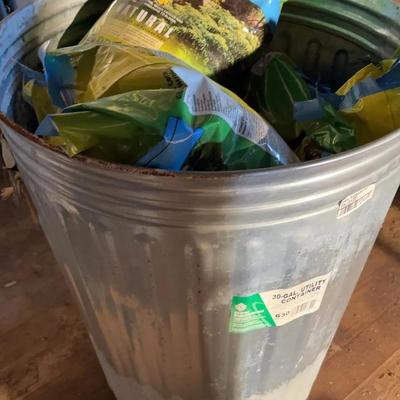 30 Gallon Galvanized Utility Container & 12+ PrEmerge Weed Control Fertilizer 
