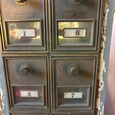 Set Of Vintage Post Office Boxes-10