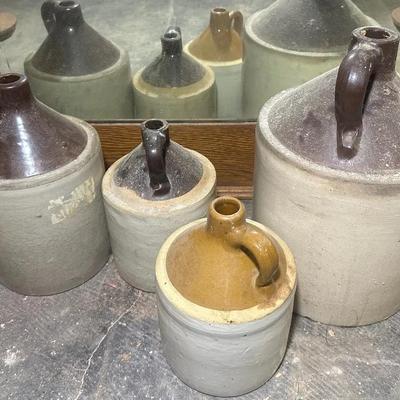 Four Antique Stoneware Jugs