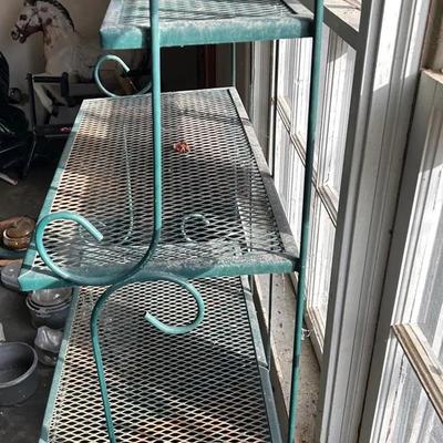 Wrought Iron Baker’s Rack / Plant Stand 