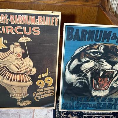 Ringling Bros. & Barnum & Bailey Cardboard Advertising Posters 