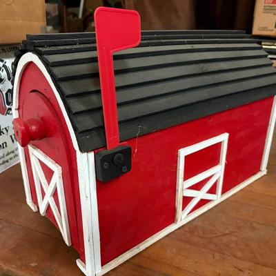 Large Red Barn Mailbox