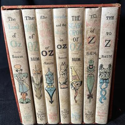 Set Of Vintage L. Frank Baum Wizard Of Oz Books 