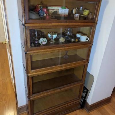 5 Stack Oak Barrister Bookcase 
