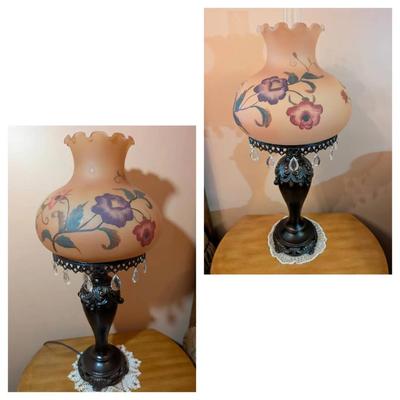 Pair Of Victorian Style Parlor Lamps