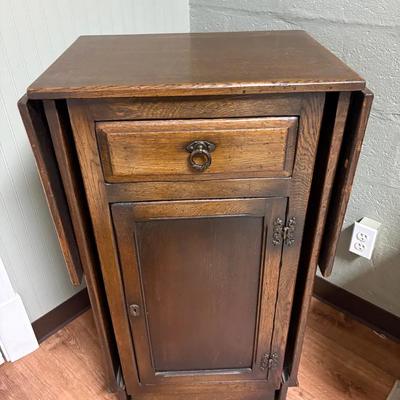 Vintage Drop Side Bar Cabinet