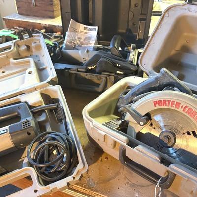 Porter Cable Skill Saw, Jig Saw & Double Insulated Plate Joiner