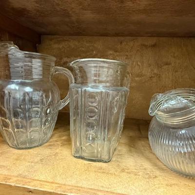 Sale Photo Thumbnail #121: Vintage Water Pitchers 