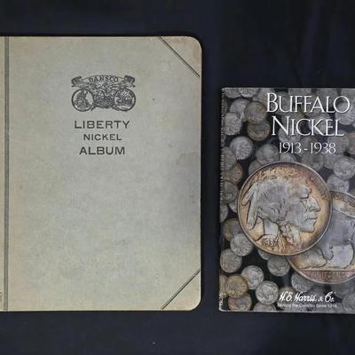2 Books, 1 Buffalo Nickels and 1 Liberty Nickels