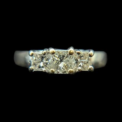 14K White Gold Diamond Ring, NAGL #1211514
