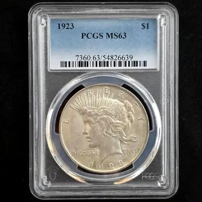 1923-P Peace Dollar PCGS MS-63