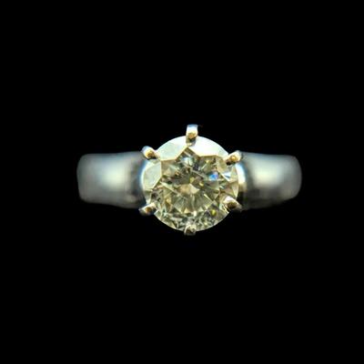 14K White Gold Diamond Ring, NAGL #1206903