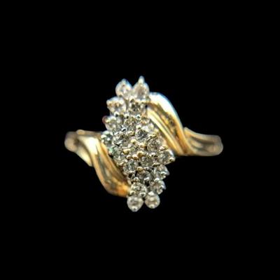 14K Yellow Gold Diamond Ring, NAGL #1103818