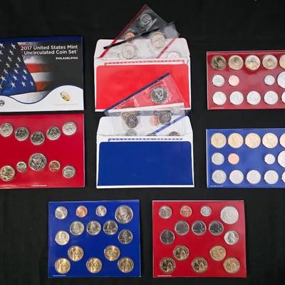 2002, 2007, 2010 and 2017 Mint Sets All Original P&D Mint Sets
