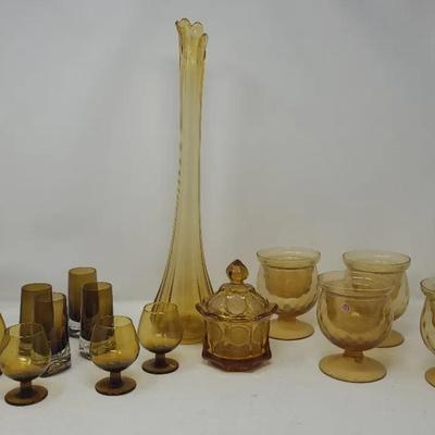 Vintage Amber Glass and More