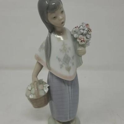 Lladro "Little Rose Girl" figurine. 