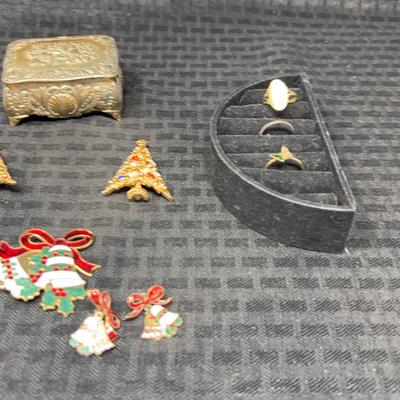 Rings, Christmas Pins And More
