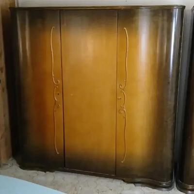 Vintage Art Deco Armoire #2