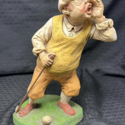 Vintage Golfer Statue