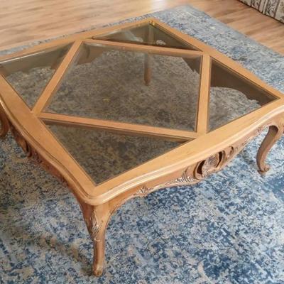 Glass Top Coffee Table 
