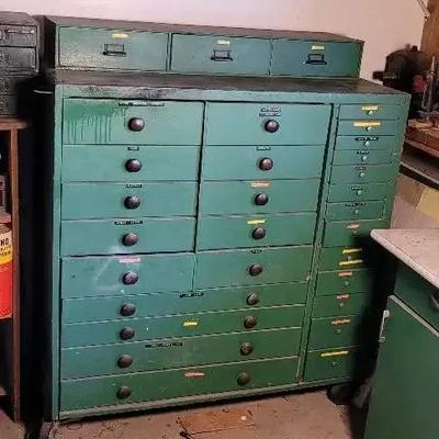 Wooden Tool Storage Unit