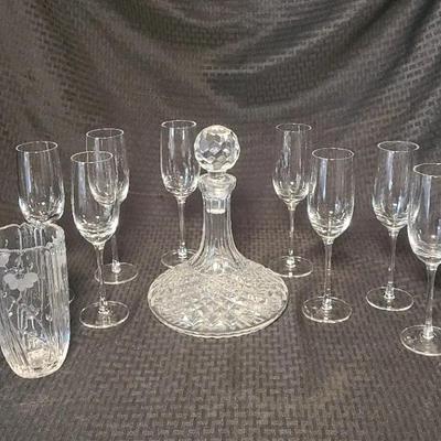 Glass Decanter, Glasses and More