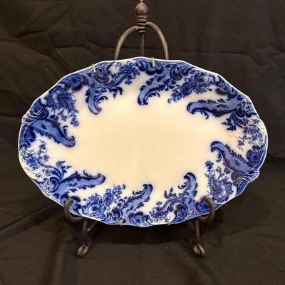 Gridley Co. Flow Blue Aldine 