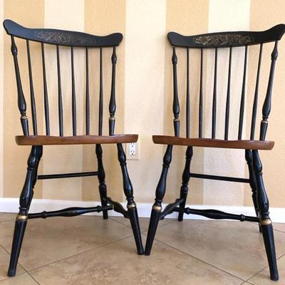 Hitchcock Maple Stenciled Chairs #4