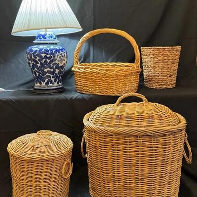 Laundry Baskets and Decorative Lighting 