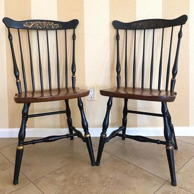 Hitchcock Maple Stenciled Chairs #1