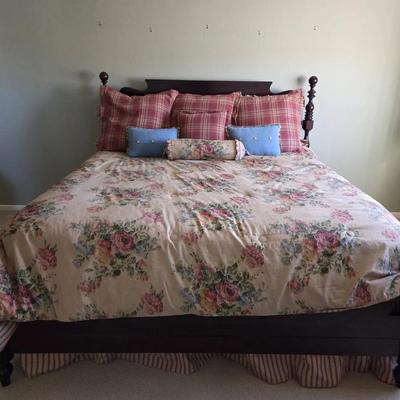 Ethan Allen King "Pediment" with Serta Perfect Sleeper 
