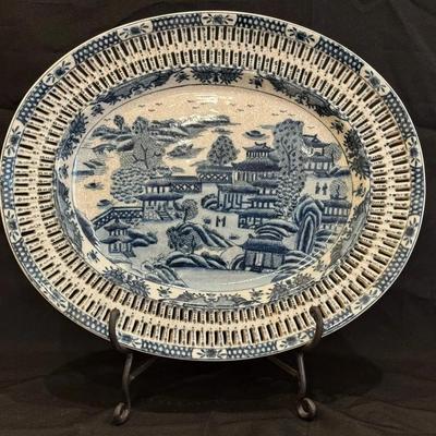 Vintage United Wilson Chinoiserie Platter 